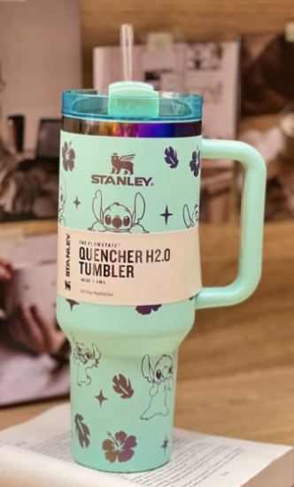 Stanley The Quencher 1.18 LT Limited Edition Stitch Yeşil